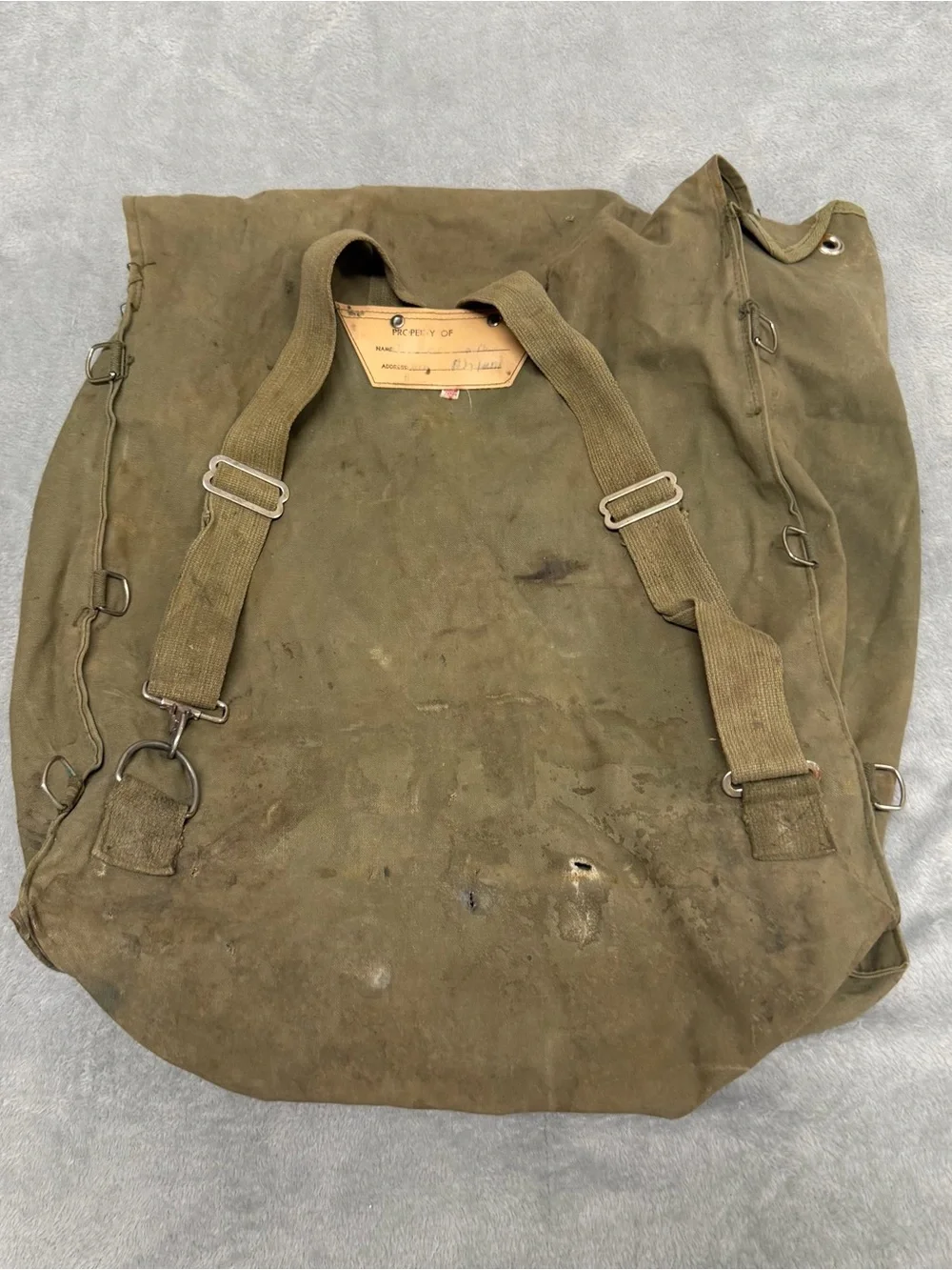 Vintage Military Style Backpack Outdoor Pack Made Japan Official Trail Camper